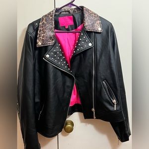 Torrid Betsey Johnson faux leather jacket